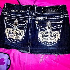 Rhinestone Skirt ! Size small  Brand LA idol USA